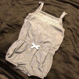 Baby Girl Denim Romper